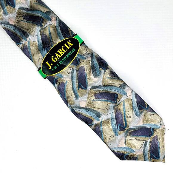 Jerry Garcia Drummers Collection Thirty-Two 1996 100% Silk Tie - NEW! - Picture 1 of 6